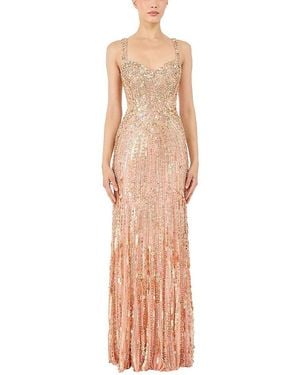 Jenny Packham Da Vinci Sequin-Embellished Dress - Multicolor