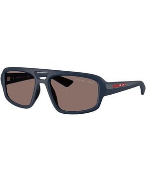 Prada Sport Linea Rossa Aviator Sunglasses, 57Mm - Multicolor