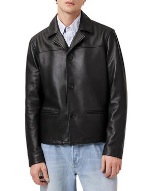 AllSaints Watts Leather Blazer - Black