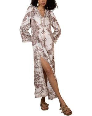 Hale Bob Bridie Charmeuse Dress - White