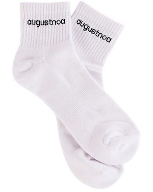 augustnoa Best Ankle Socks, Set Of 3 - White