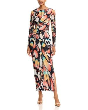 AFRM Phyll Boat Neck Maxi Dress - White