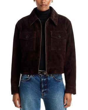 Arma Narsa Gritty Suede Jacket - Black