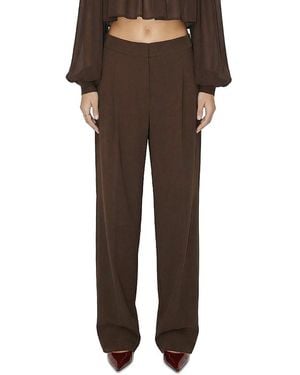 Ronny Kobo Hayes Darted Waist Pants - Brown