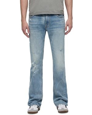 Hudson Jeans Walker Kick Flare Distressed Jeans - Blue