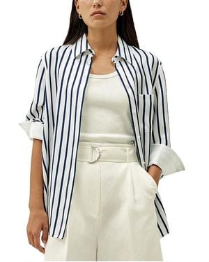 LILYSILK Oversized Silk Shirt - White
