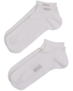 BOSS Logo Ankle Socks - White