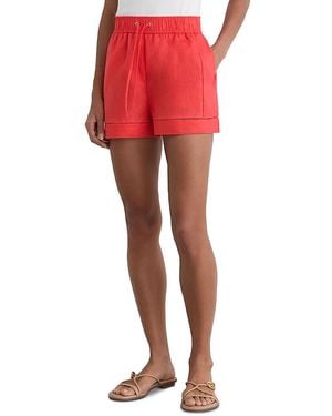 Reiss Riley Linen Shorts - Red