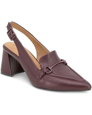 Gentle Souls Dawson Leather Slingback Pumps - Brown