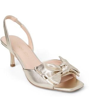 Jack Rogers Eloise Bow Slingback Sandals - Metallic