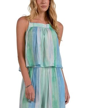 Elan Flowy Top Swim Cover-Up - Blue