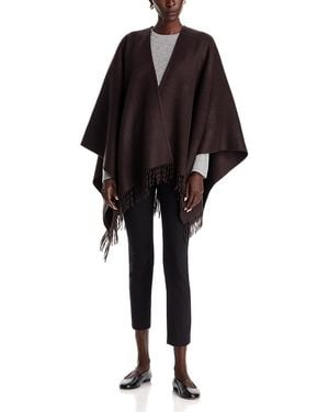 Vince Wool & Cashmere Double Face Cape - Black