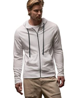 James Perse Vintage French Zip Up Hoodie - Gray