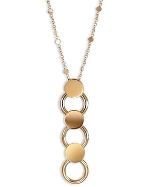 Pasquale Bruni 18K Luce Drop Link Pendant Necklace, 16.9 - Metallic