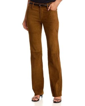 FRAME The Suede Rodeo Low Rise Bootcut Jeans - Brown
