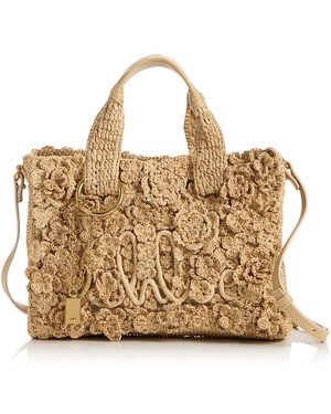 Chloé Summer Banana East West Embellished Small Tote - Metallic