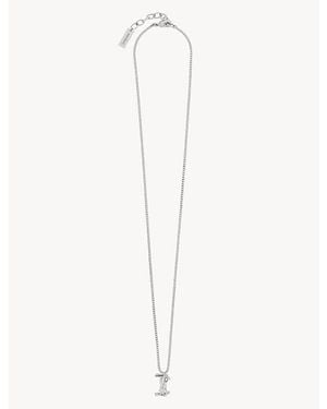 Saint Laurent Cassandre Necklace - White