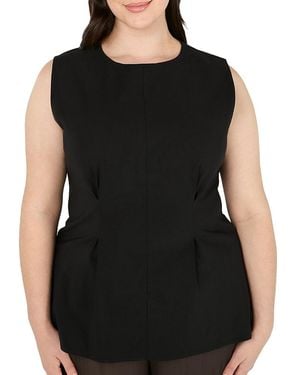 Estelle Hallie Peplum Top - Black