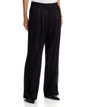 Twp Sulli Embellished Wide Leg Pants - Black