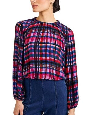 Bella Dahl Shirred Top - Blue
