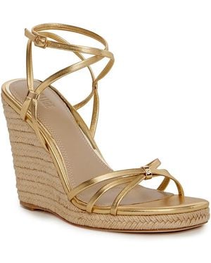 PAIGE Kylen Wedge Sandals - Metallic