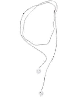 PEARL OCTOPUSS.Y Pearl Octopuss. Y Solo Sphere Tie Necklace, 38.7 - White