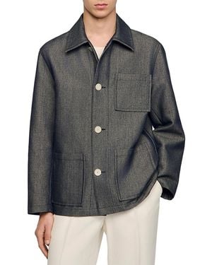 Sandro Effect Worker Jacket - Gray