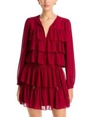 Michael Kors Ruffled Tiered Mini Dress