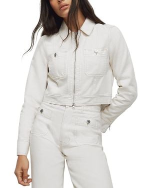 Veronica Beard Patty Denim Jacket - Gray