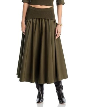 Jonathan Simkhai Ovie Midi Skirt - Green