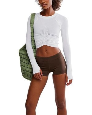 Free People Mile A Minute Layer Top - White