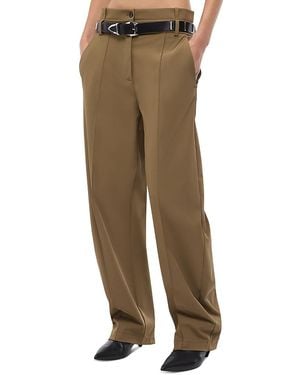 Pinko Tignanello Tech Stretch Barrel Pants - Green