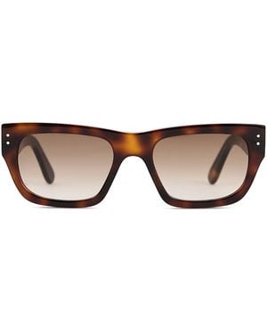 TOTEME Voyager Rectangular Sunglasses - Brown