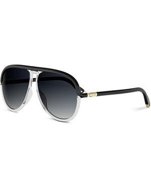 Dior Twincolors Pilot Sunglasses, 61Mm - Black