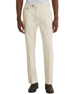 Reiss Float Slim Fit Pants - Natural