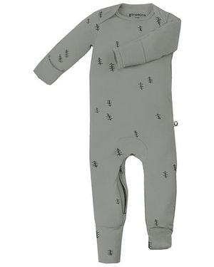 GUNAMUNA Romper Footie Convertible Pajama - Gray