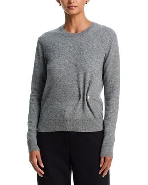 Veronica Beard Frankie Wool & Cashmere Sweater With Faux Pearl Pin - Gray