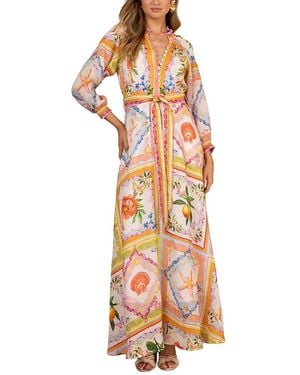 Hale Bob Lakelynn Linen Maxi Dress - White