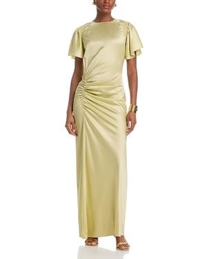 Veronica Beard Huntleigh Ruched Dress - Metallic