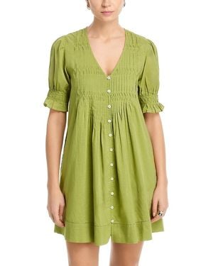 Sea Short Sleeve Dress - Green