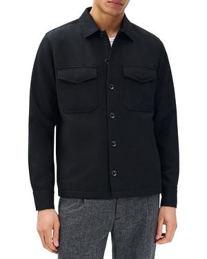 Rag & Bone Hyde Italian Wool Blend Shirt Jacket - Black