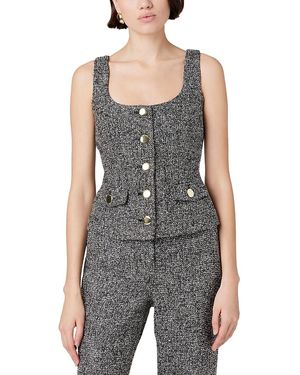 Toccin Georgia Scoop Neck Vest - Gray