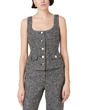 Toccin Georgia Scoop Neck Vest - Gray