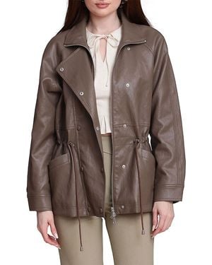 Avec Les Filles Slouchy Anorak Jacket - Brown