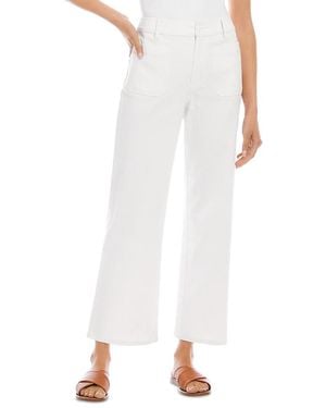 Karen Kane Lauren Patch Pocket Pants - White