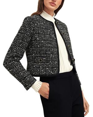 Hobbs Emilia Tweed Jacket - Black