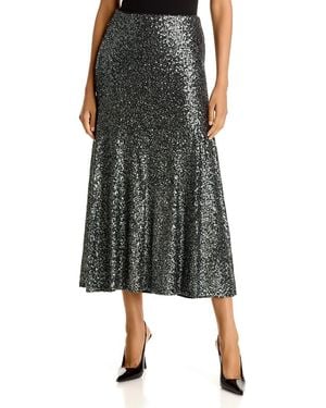 BOSS Enonia Sequin Midi Skirt - Black