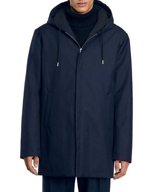 Sandro Minimalist Tech Parka - Blue