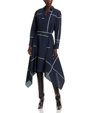 BOSS Doloh Handkerchief Hem Dress - Blue