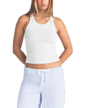 Skims Boyfriend Rib Tank Top - White
